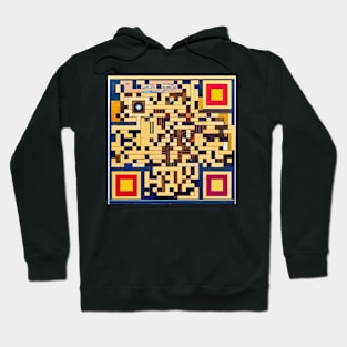 RickRoll QR Code Abstract Painting Hoodie